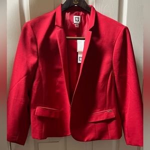 Anne Klein red blazer, women’s size XL, new with tags